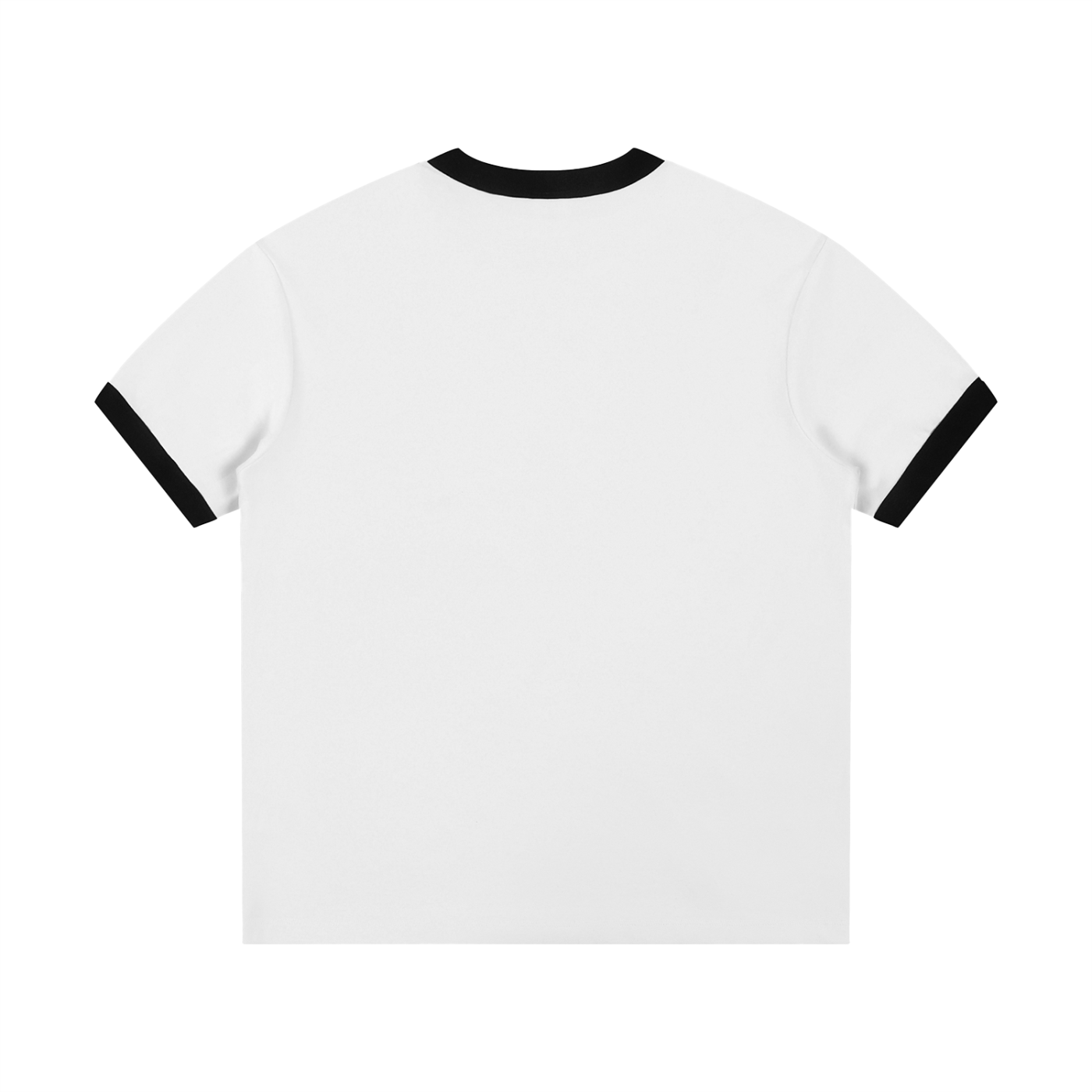 Temptation Contrast Edge Ribbed Crewneck T-Shirt