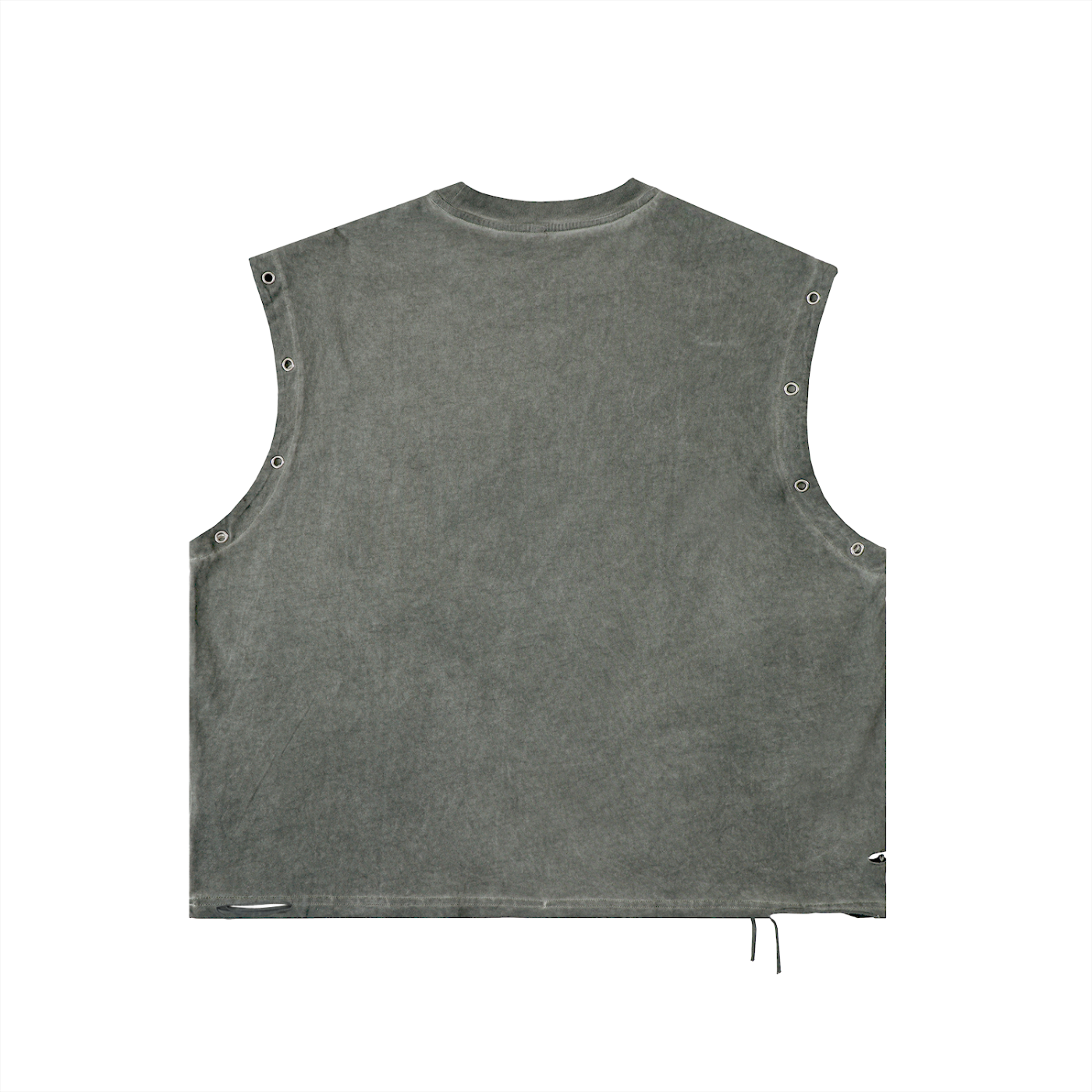 Horror Exclusive Distressed Grommet Eyelet Tank Top