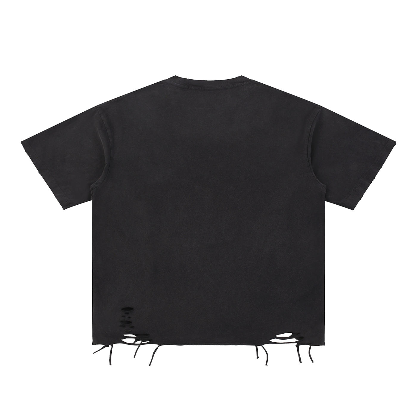 Faces Snow Washed Raw-Hem T-Shirt